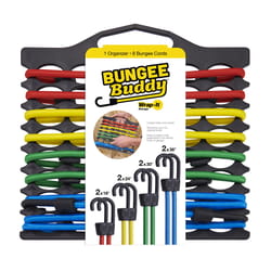Wrap-It Bungee Buddy Assorted Bungee Cord Set 11.50 in. L 8 pk