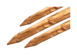 Bond 8 ft. H X 2-1/4 in. W X 2.25 in. D Brown Wood Lodge Pole and Tree Stakes