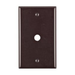 Leviton Brown 1 gang Thermoplastic Wall Plate 1 pk