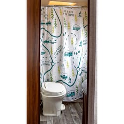 Camco Life is Better at the Campsite Shower Curtain 1 pk