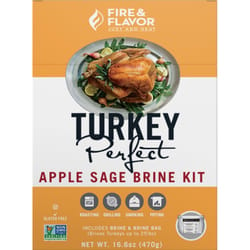 Fire & Flavor Turkey Perfect Apple Brine Kit and Seasoning 16.6 oz