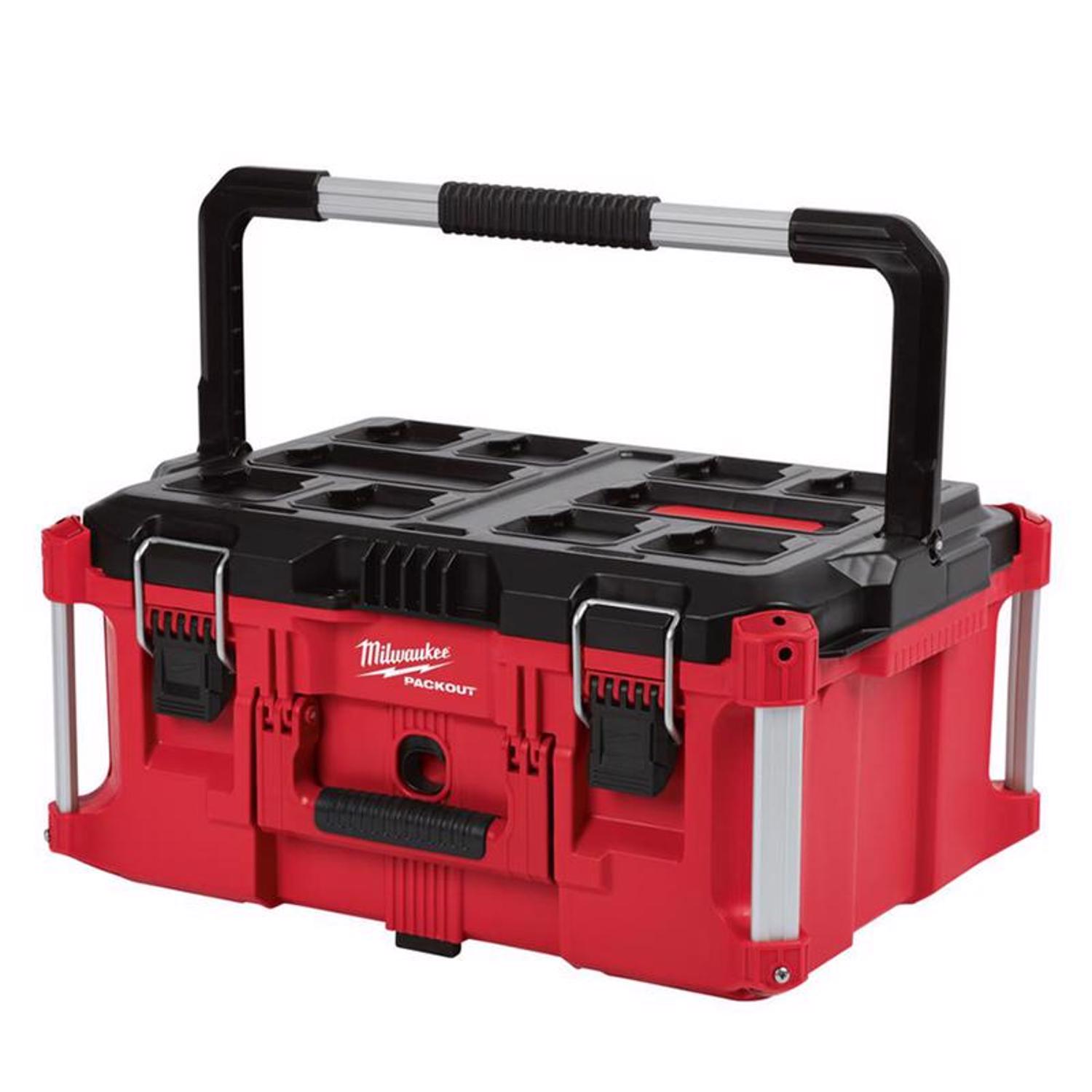 Photos - Tool Box Milwaukee PACKOUT 22 in. Modular Large Portable  Black/Red 48-22-8 