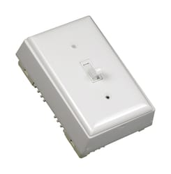 Wiremold 15 amps Toggle Surface Mount Switch White 1 pk