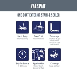 Valspar One-Coat Solid Tintable Neutral Base Stain and Sealer 1 gal