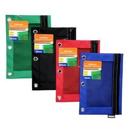 Bazic Products 6.9 in. H X 9.6 in. W X 3/8 in. D Pencil Pouch Assorted