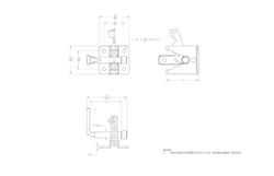 Ace 6.89 in. H X 5 in. W X 1.89 in. L Zinc-Plated Zinc Gate Latch
