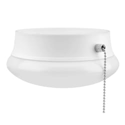 ETI 3.58 in. H X 7 in. W X 7 in. L White LED Ceiling Spin Light