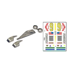 PineCar Custom Parts With Decal Multicolored