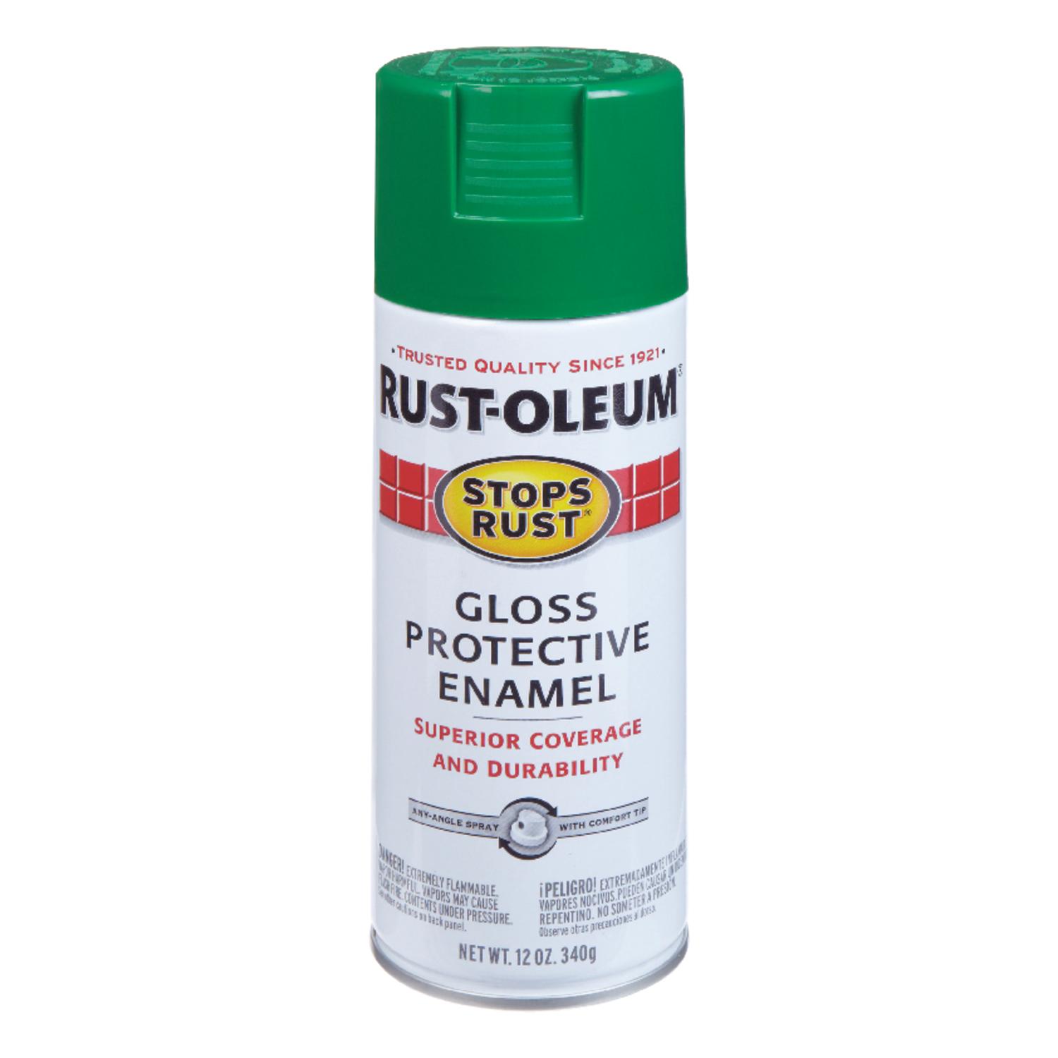 UPC 020066185732 product image for Rust-Oleum 12oz Stops Rust Gloss Protective Enamel Spray in Emerald-Green Gloss  | upcitemdb.com