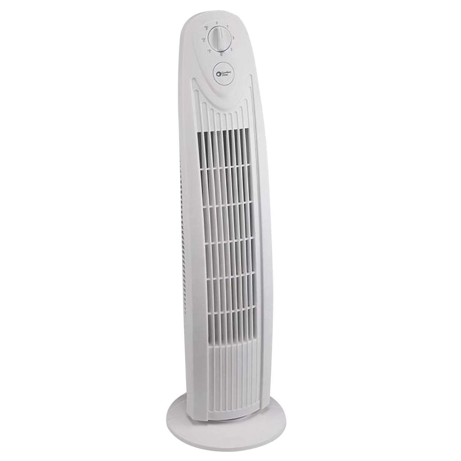 Comfort Zone 29 in. H 3 speed Oscillating Tower Fan Ace Hardware