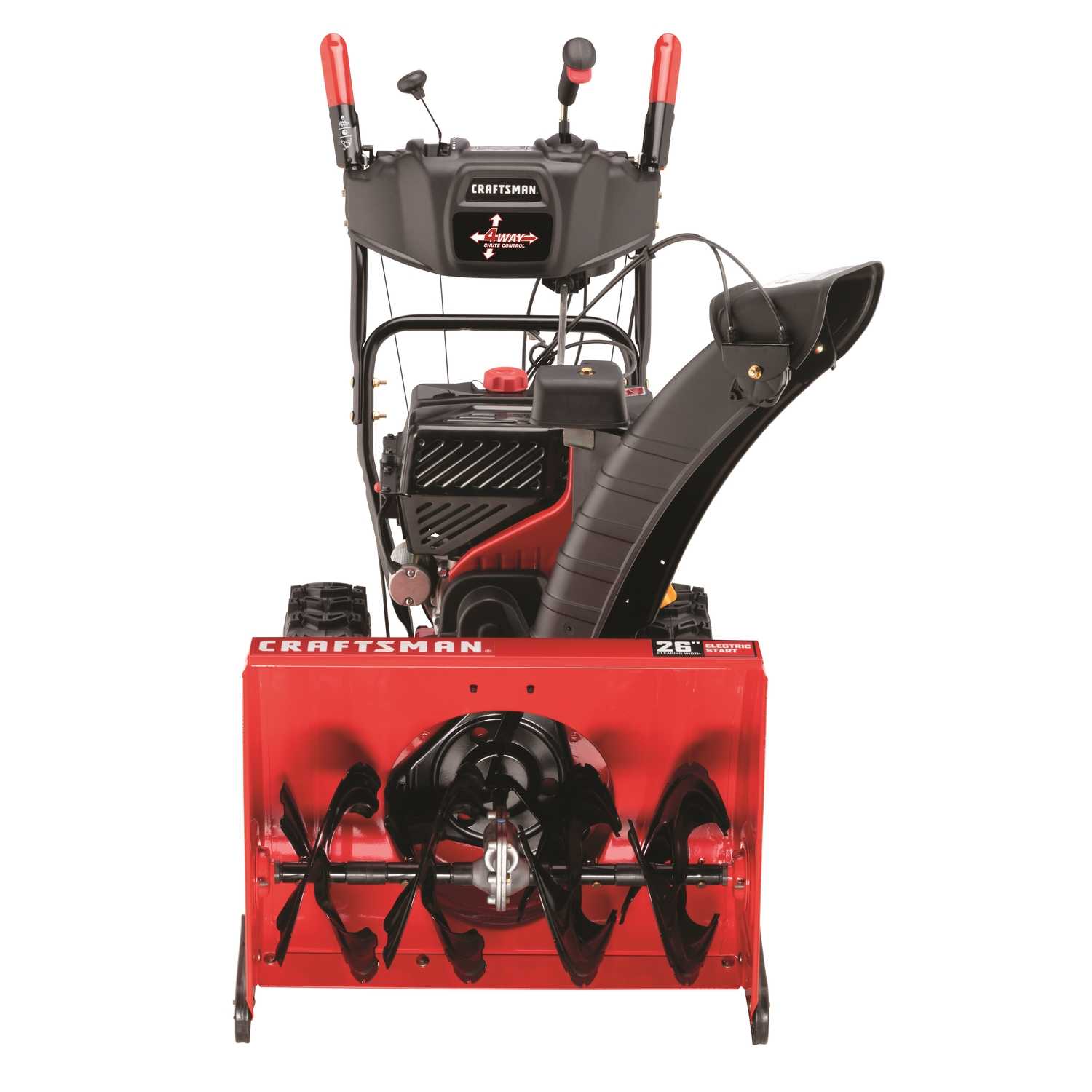 Craftsman Quiet 26 In W 208 Cc Two Stage Electric Start Gas Snow