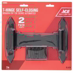 Ace 7 in. L Steel Ornamental Spring T Hinge 2 pk