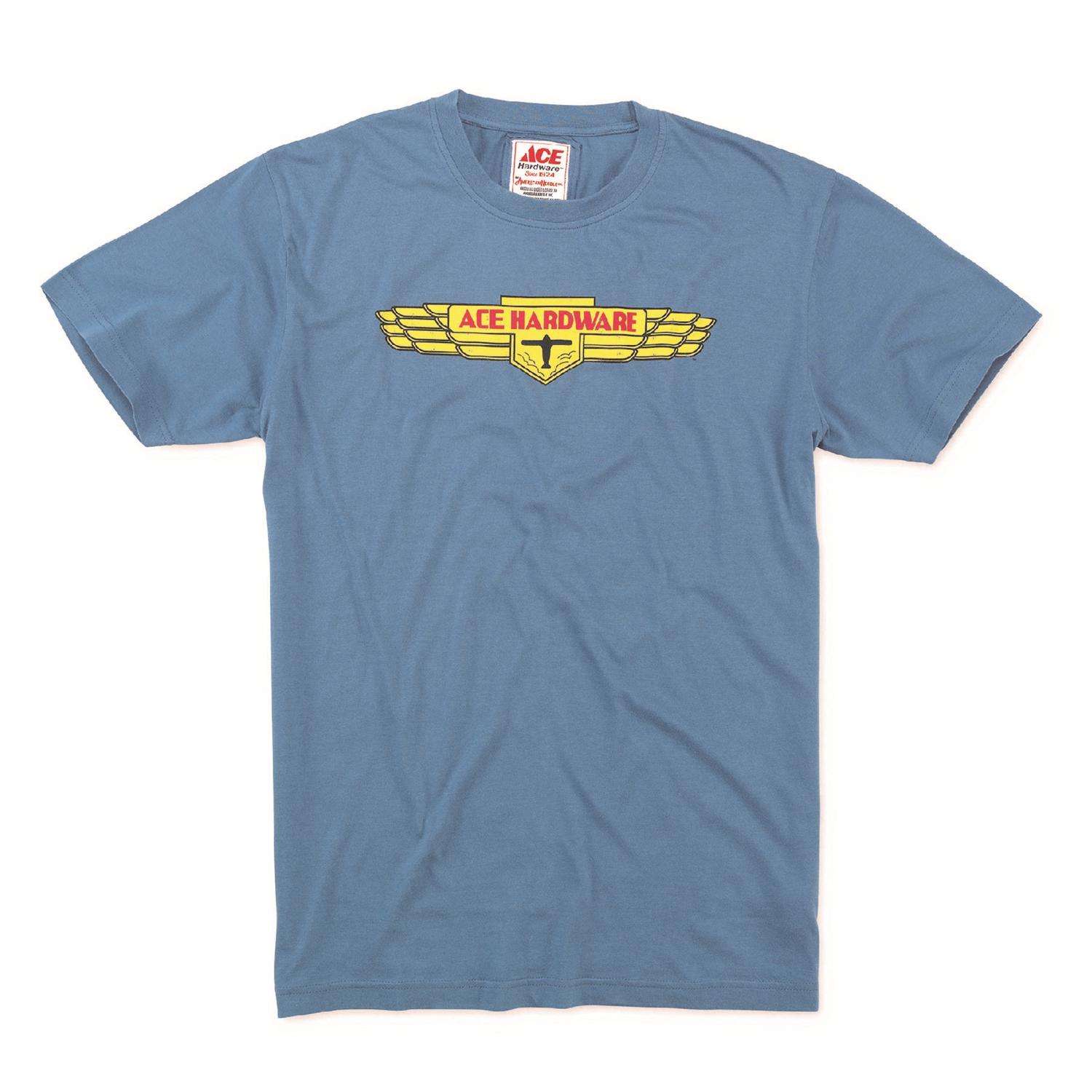 【oan】 Rob Washing Short Sleeve T-Shirt Ace Vintage Threads M Short Sleeve Men's Crew Neck Captains