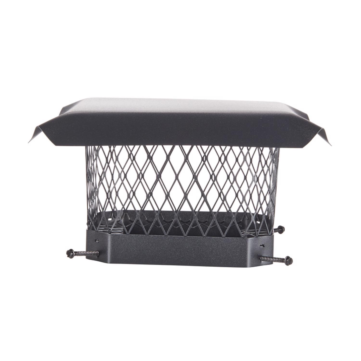 hy-c shelter various in. powder coated steel chimney cap