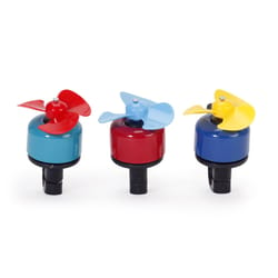 Kikkerland Design Fiets Metal Windmill Bike Bell Assorted