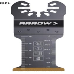 Arrow Pro 1-1/4 in. Titanium-Coated Bi-Metal Semi-Circle Oscillating Blade Multi-Material 10 pc