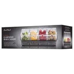 Final Touch 6.75 oz Clear Acrylic Garnish Bar Caddy