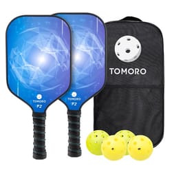 TOMORO 16mm F2 Galaxy Blue Pickleball Paddles Set