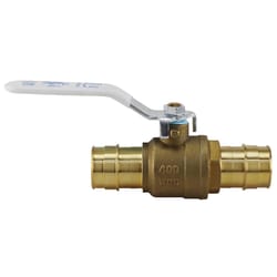 Apollo Expansion PEX A 1 in. Brass Expansion Pex Ball Valve Full Port Quarter-Turn Lever For Potable