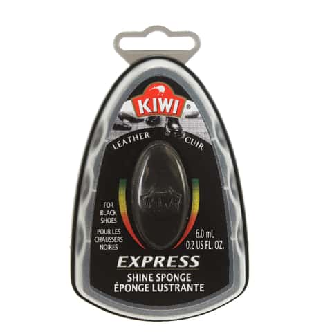 Kiwi Express Shine Sponge Shoe Polish, Black 0.23 oz (Pack of 10)