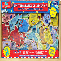 T.S. Shure USA Wooden Magnet Set Multicolor 50 pc