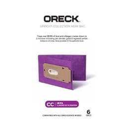 Oreck SaniSeal Vacuum Bag For Oreck Elevate Upright Vacuums with Docking System 6 pk