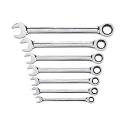 GEARWRENCH 12 Point SAE Ratcheting Combination Wrench Set 7 pc