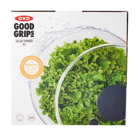 OXO 32480 Good Grips 5 Qt. White Plastic Salad Spinner / Dryer