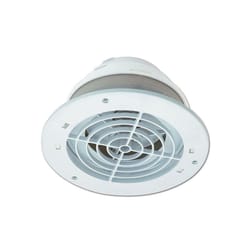 Dundas Jafine Soffit 3.63 in. W X 3.63 in. L White Plastic Exhaust Vent
