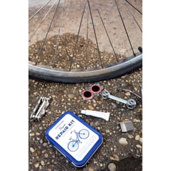 Kikkerland Design Fiets Rubber/Steel Bicycle Repair Kit White/Blue