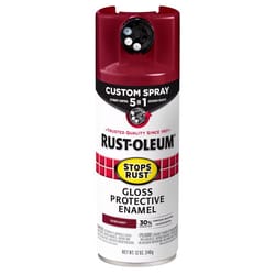 Rust-Oleum Stops Rust Indoor and Outdoor Gloss Burgundy Oil Modified Alkyd Spray Paint 12 oz