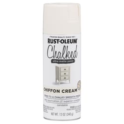 Rust-Oleum Chalked Ultra Matte Chiffon Cream Oil-Based Acrylic Sprayable Chalk Paint 12 oz