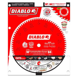 Diablo 10 in. D X 5/8 in. TiCo Hi-Density Carbide Metal and Laminate Blade 84 teeth 1 pk