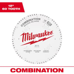 Milwaukee 12 in. D X 1 in. Tungsten Carbide Circular Saw Blade 60 teeth 1 pk