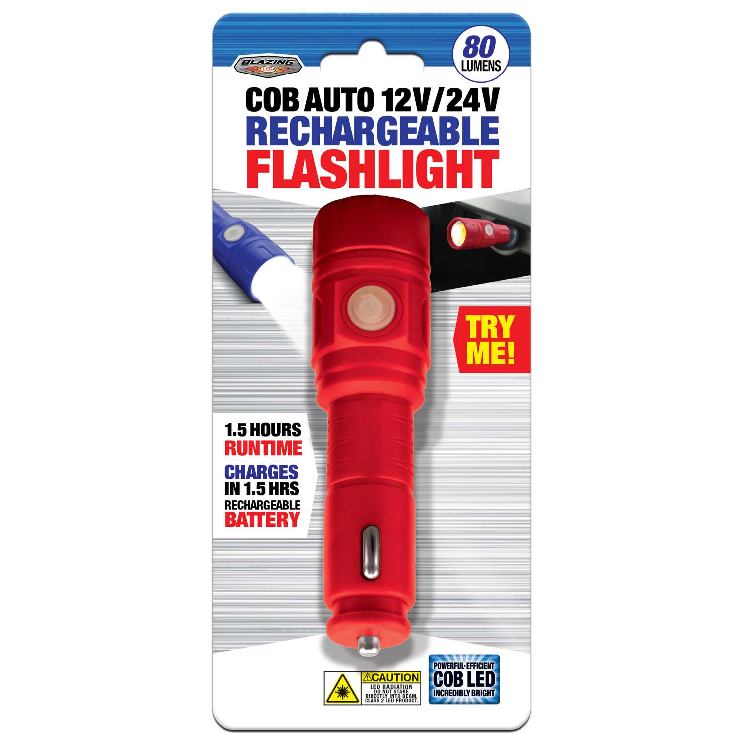 Home Plus 80 lumens Assorted LED Flashlight AAA Battery (Pack of 12)