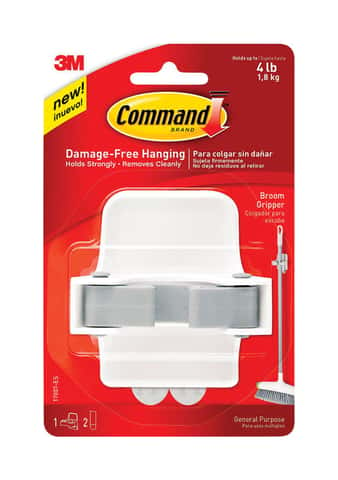 Command Strip Broom Holders To Secure Shower Hose