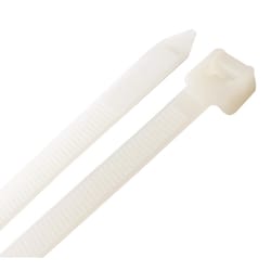 Steel Grip 18 in. L White Cable Tie 10 pk