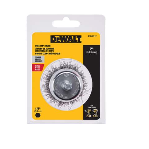 DeWalt 2 in. Coarse Crimped Wire Cup Brush Metal 4500 rpm 1 pc