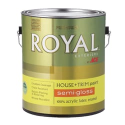 Ace  Royal  Semi-Gloss  Neutral Base  House & Trim Paint & Primer  1 gal. 
