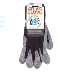 Atlas Unisex Indoor/Outdoor Dipped Gloves Black/Gray L 1 pair