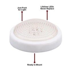 Dorcy Push N' Light Manual Battery Powered Round LED Push Light