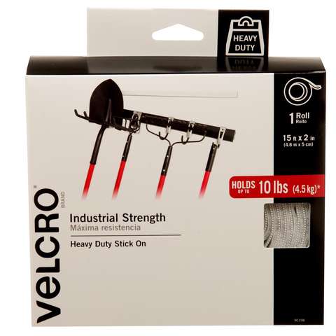 VELCRO Brand Industrial Strength Large Nylon Hook and Loop Fastener 180 ...