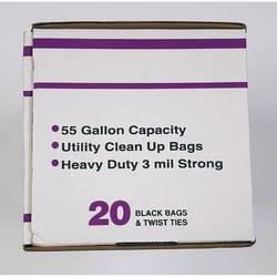 Primrose Plastics 55 gal Drum Liners Twist Tie 20 pk