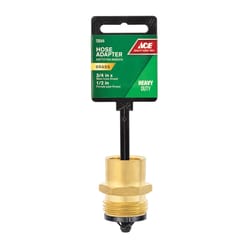 Ace 3/4 in. MHT x 1/2 in. FPT in. Brass Threaded Male/Female Hose Adapter