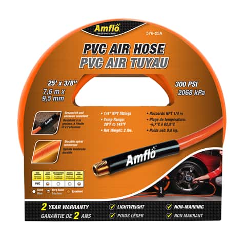 Hyper Tough 3/8in x 25ft PVC Air Hose and 10 Piece Quick Starter Accessory Kit