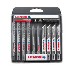 Lenox 4 - 5 in. Bi-Metal U-Shank General Purpose Jig Saw Blade Set 10 pc