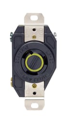 Leviton V-0-MAX 20 amps 125 V Single Black Locking Receptacle L5-20R 1 pk