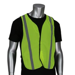Safety Works Reflective Safety Vest Fluorescent Green One Size Fits All
