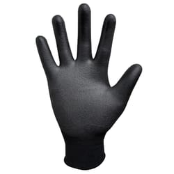 Ace Men's Indoor/Outdoor Coated Work Gloves Black XL 1 pair