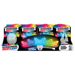 Blazing LEDz Automatic Plug-in Butterfly, sailboat or seashell LED Color Changing Night Light